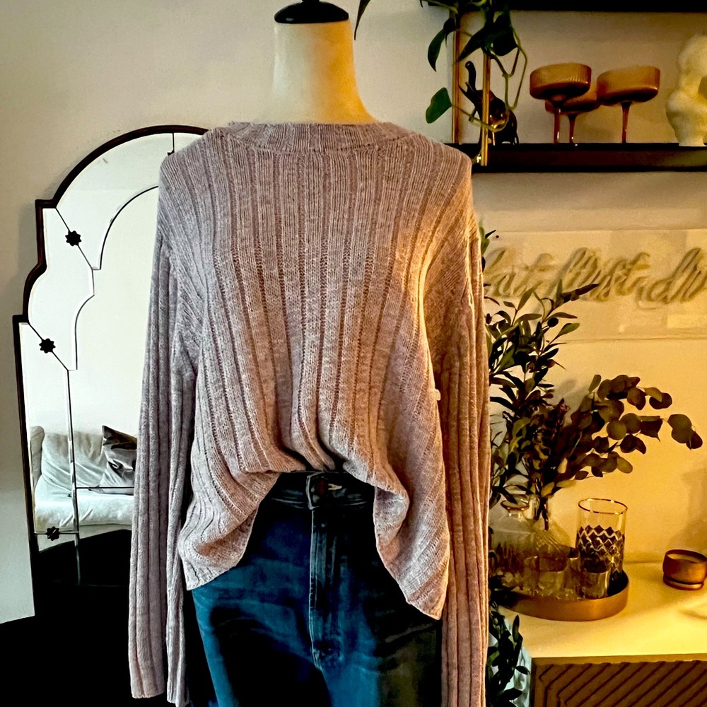 PISTOLA Lilac Open Back Sweater Top